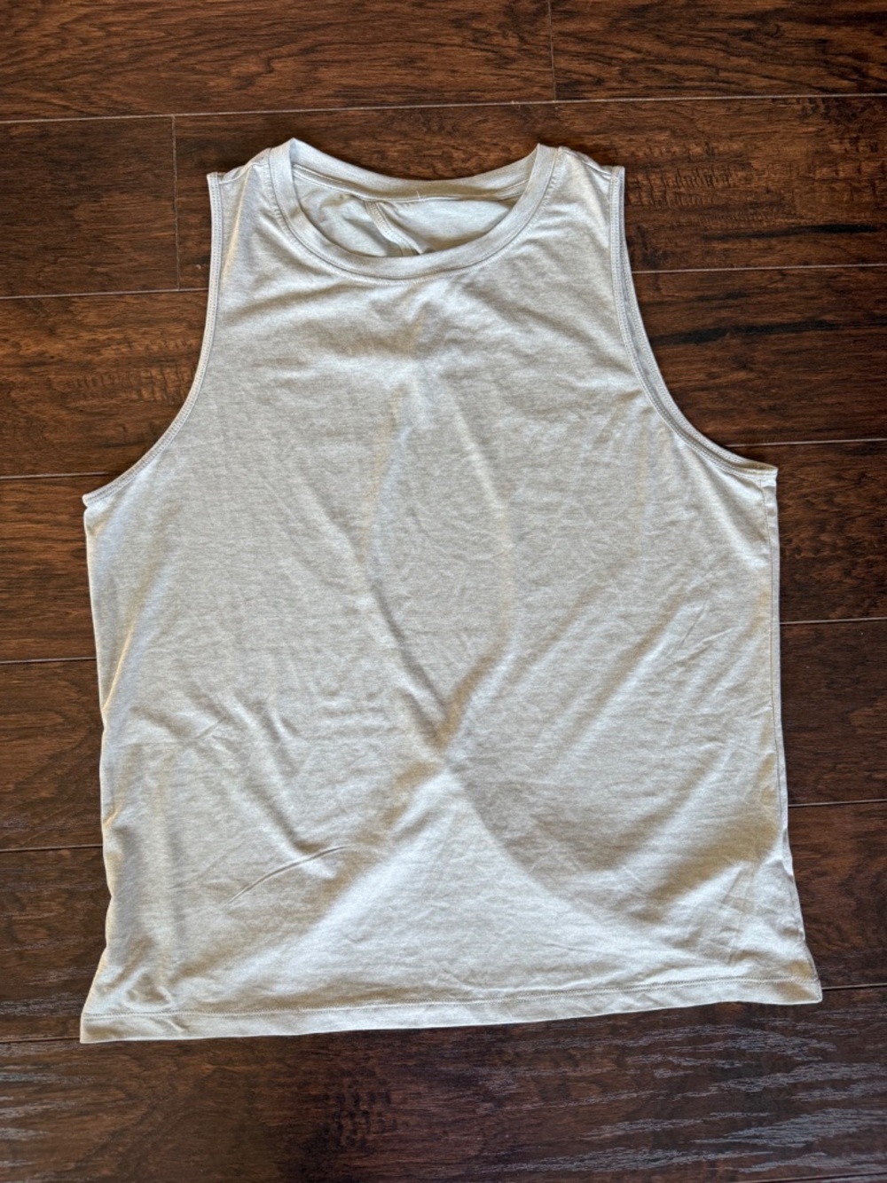 Fabletics Blake Open Back Tank Gray Size L Sleeveless Workout Top - Picture 3 of 9